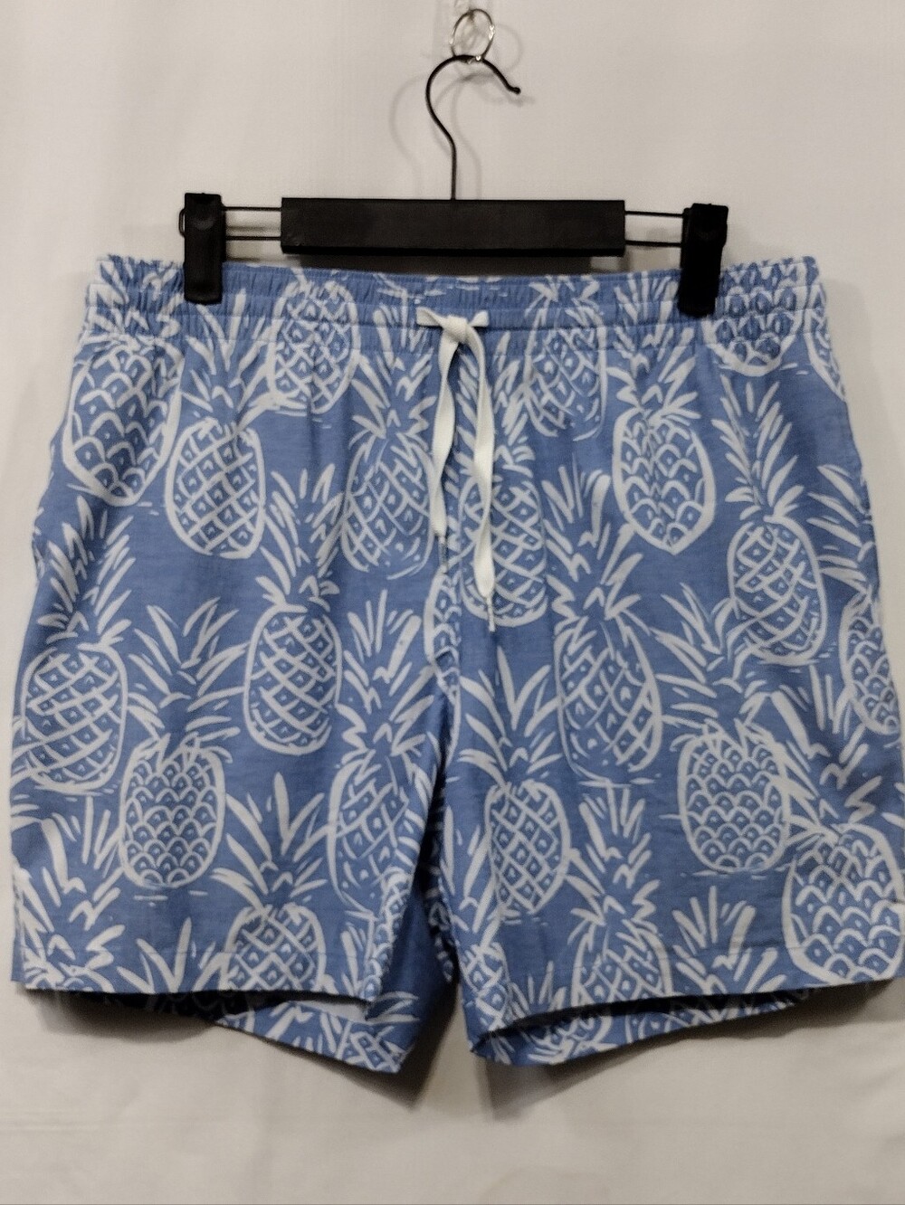 Chubbies Pineapple Print Swim Trunks Mens L Blue Vacation Beach Swim Outdoor - Picture 1 of 6